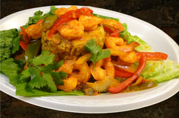 comida caliente - camarones